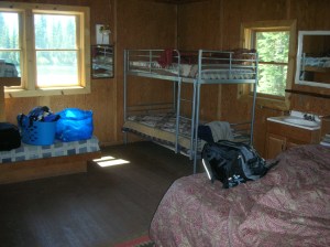 Bunk house right front corner viewed from door